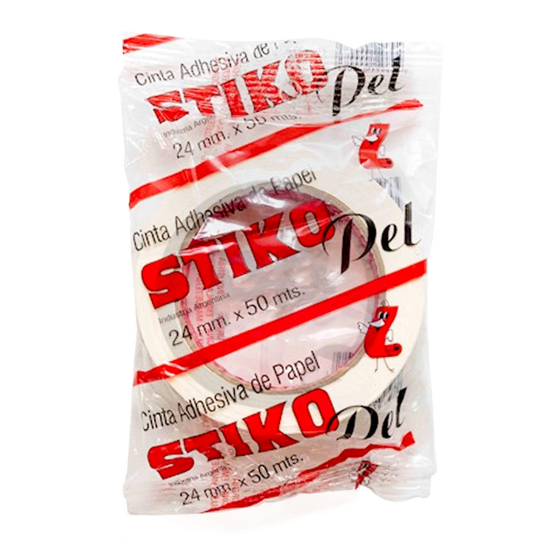 CINTA DE PAPEL STIKO FLEXIBLE DE 24 MM. X 50 MTS.