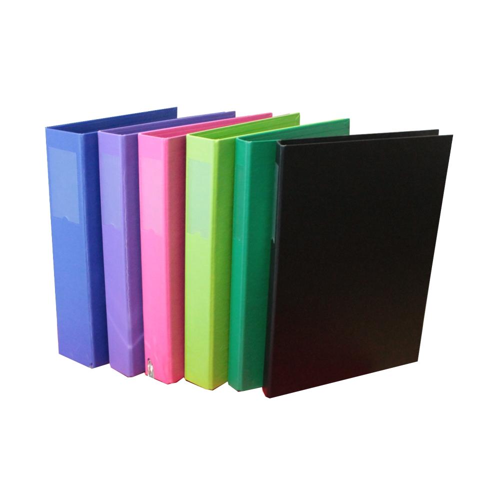 CARPETA THE PEL A4 2 X 20 MM. FORRADA PVC C/TARJETERO V/COLORES (1500)