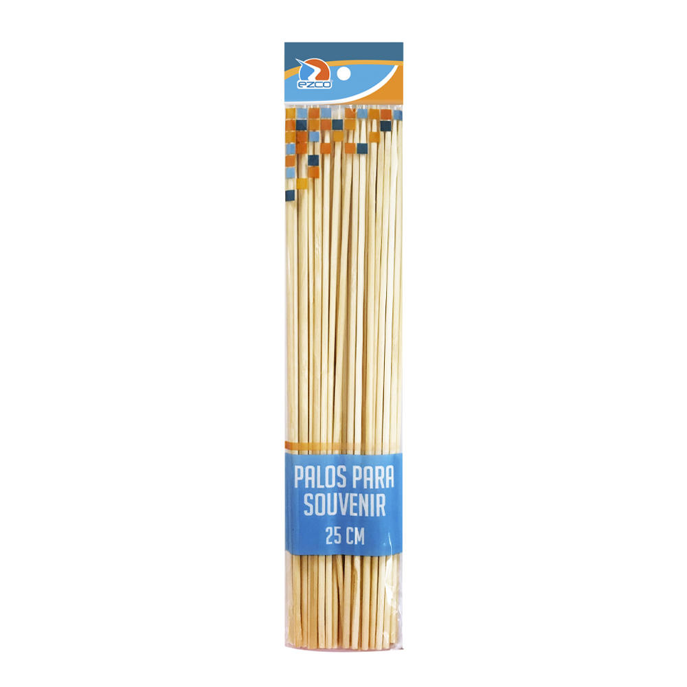 PALITOS P/BROCHETTES EZCO 25 CM  X 50 UNIDADES