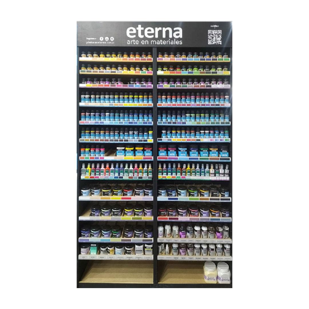 EXHIBIDOR ETERNA BASICOS Y ESENCIALES 1,20 X 2,00 X 0,28 MTS.