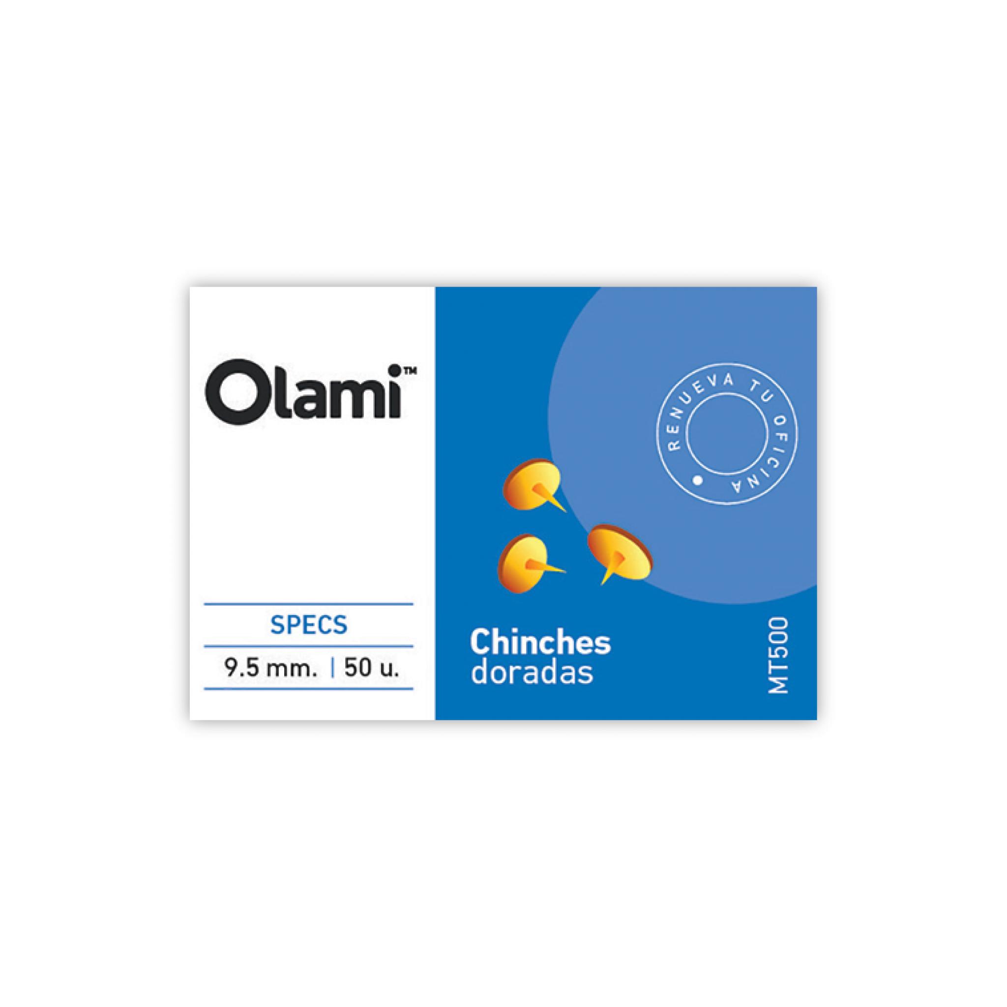 CHINCHE OLAMI DORADO X 50 U. (MT501)