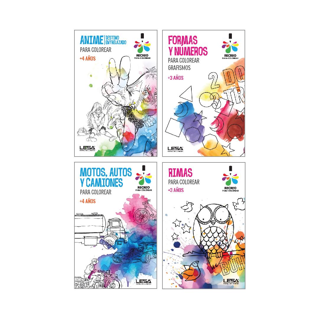 LIBRO LESA RECREO PARA COLOREAR SURTIDOS