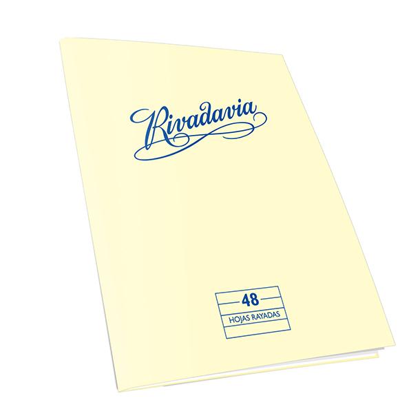 CUADERNO RIVADAVIA T.FLEX. X 48 HJS. RAYADO (342110)