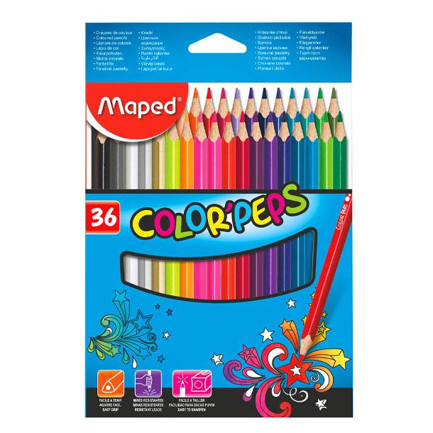 LAPICES DE COLORES MAPED COLOR PEPS X 36 LARGOS (832017)