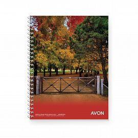 CUADERNO AVON 29/7 X 84 HJS.  RAYADO