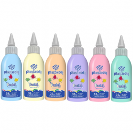 ADHESIVO VINILICO PLASTICOLA X 40 GRS. PASTEL SURTIDO
