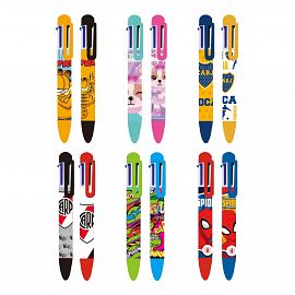 BOLIGRAFO CRESKO LICENCIA 6 COLORES EN 1 V/MODELOS