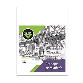 PAPEL P/DIBUJO PIZZINI 50 X 70 CM. 150 GRS. (X 10 HOJAS)
