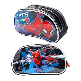 CANOPLA CRESKO DE 2 CIERRES 3D SPIDERMAN NEGRO (HA596)