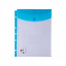 FOLIO LAMA CON BOTON A4 C/ 11 PERF. COLORES SURTIDOS