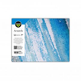 BLOCK PIZZINI ACUARELA 24 X 32 CM X 12 HJS LISAS 300 GRS.