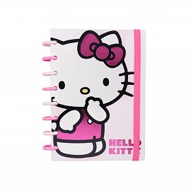 CUADERNO MOOVING LOOPS HELLO KITTY A5 X 80 HJS RAYADO (1712165)