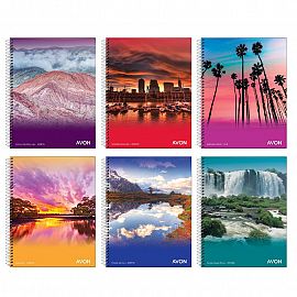 CUADERNO AVON 16/21 C/ESPIRAL X 46 HJS. CUADRICULADO